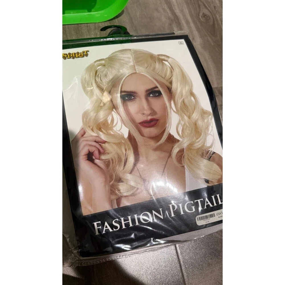 NEW Fashion Pigtails Bombshell Wig (Blonde) Spirit Halloween Star Long Hair